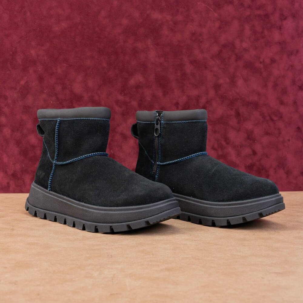 Koolaburra By UGG Women Black Suede Ultra Mini Hybrid Platform Boots 9US EUR 40